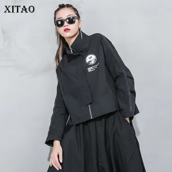 

XITAO 2020 Spring New Women Tops Trend Printed Coats and Jackets Women Fashion Loose Plus Size Streetwear Women Clothes DMY4269