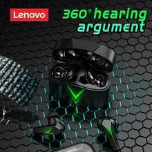

Lenovo LP6 Gaming Earphone E-Sports Games Music Earbuds Wireless Buletooth Headphone Dual Mode Headset Earphone Wireless Phone