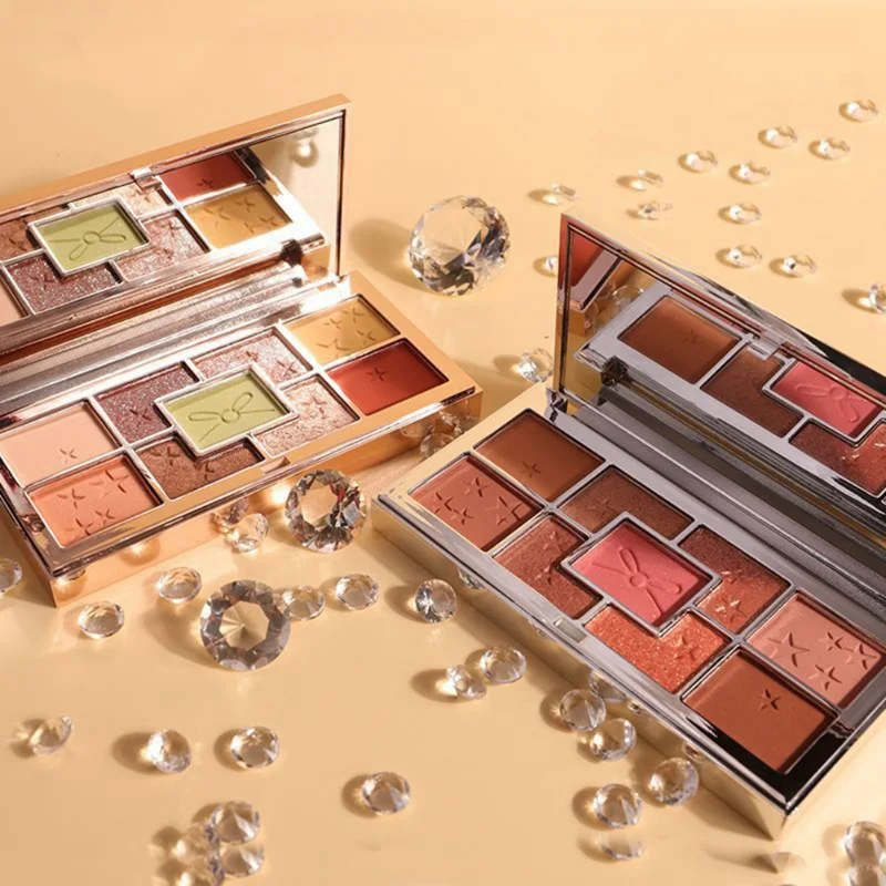 9-color Lasting Waterproof Smudge-proof Eye Shadow Pro Shimmer Matte Eyeshadow Palette