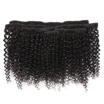 

Beauty On Line 7Pcs/Set 10-18" Bohemian Curly 16 Clips Synthetic Clip In Hair Extension Heat Resistant Natural Color Hairpiece