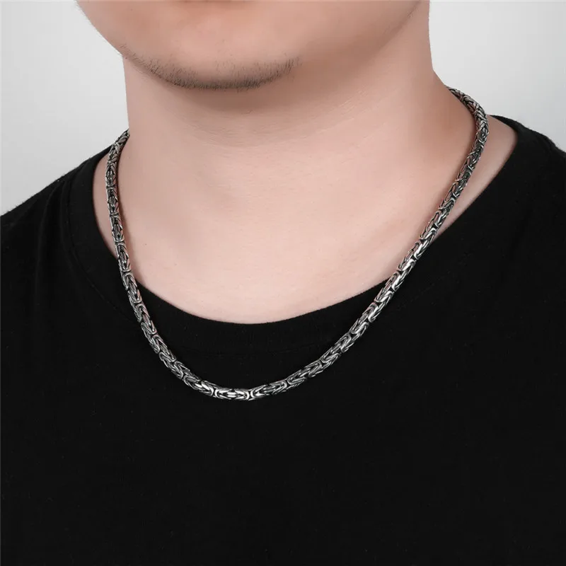 Chains 925 Sterling Silver Necklace Men 