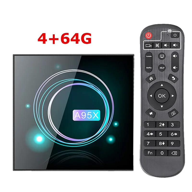 A95XF3 тонкий Android 9,0 Amogic S905X3 Смарт ТВ приставка Поддержка Wifi Bluetooth USB3.0 Youtube A95XF3SLIM медиаплеер PK HK1MAX H96 - Цвет: 4G64G