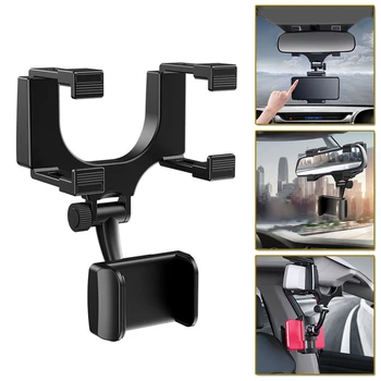 

Car Phone Holder Car Rearview Mirror Mount Phone Holder 360 Degrees Universal Car Rearview Mirror Mount.