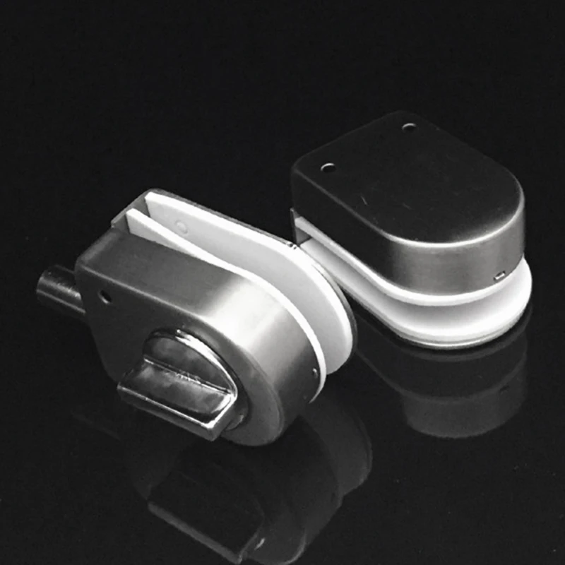 Stainless Steel,Glass Door Latches Lock/Bolt,138A,Without Drilling,For Double Glass Door, Frameless Glass Door