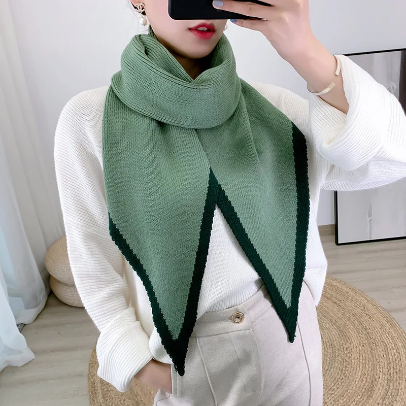 New Winter Women Scarf Fashion Soft Cashmere Scarves For Lady Shawls Wrap Blanket Bandana Pashmina Female Foulard Poncho - Цвет: see chart 7
