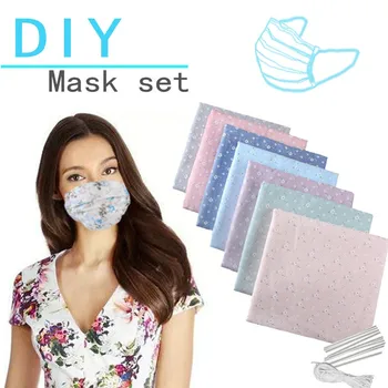 

Dust Mask DIY Material Accessories Craft Breathable Dust Roof Making Kit Mask Fabric Sewing Quilting Fabrics for Patchwork CD