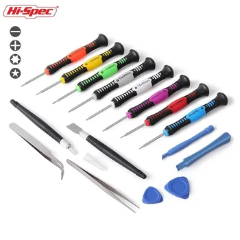 

Hi-Spec 16pc Precision Screwdriver Set Torx Mini Screwdriver Bit Set Repair Hand Tools and Electronic Kits for Iphone Tablet PC