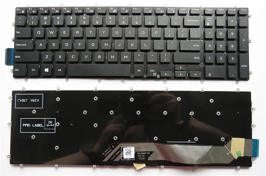 

For Dell Inspiron 15 5565 5567 5570 5575 7566 7567 US Keyboard NO-Backlit