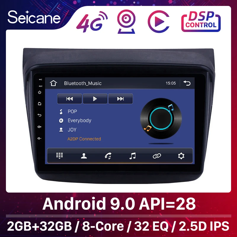 Автомагнитола Seicane Android 10 0 GPS плеер стерео 2 din для Mitsubishi Pajero Sport/L200/2006 + Triton/2008 PAJERO
