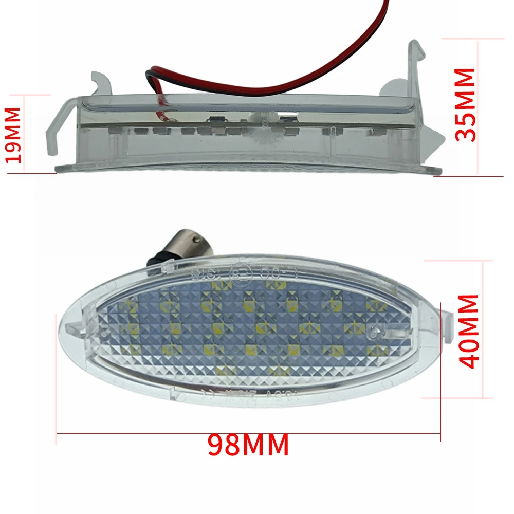 1Pcs 18Led ̼ ȣ ÷Ʈ Ʈ  Opel Vauxhall Astra F Corsa Vectra Tigra Agila ĳ  Kasten Stufenheck