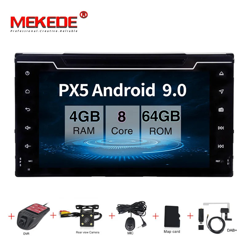 

PX30 Android 9.0 Car multimedia player gps navigation CAR DVD for toyota corolla 2017 car radio BT wifi Quad core audio radio