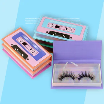 

wholesale false eyelash packaging box lash boxes packaging custom logo faux cils mink eyelashes magnetic square case bulk vendor