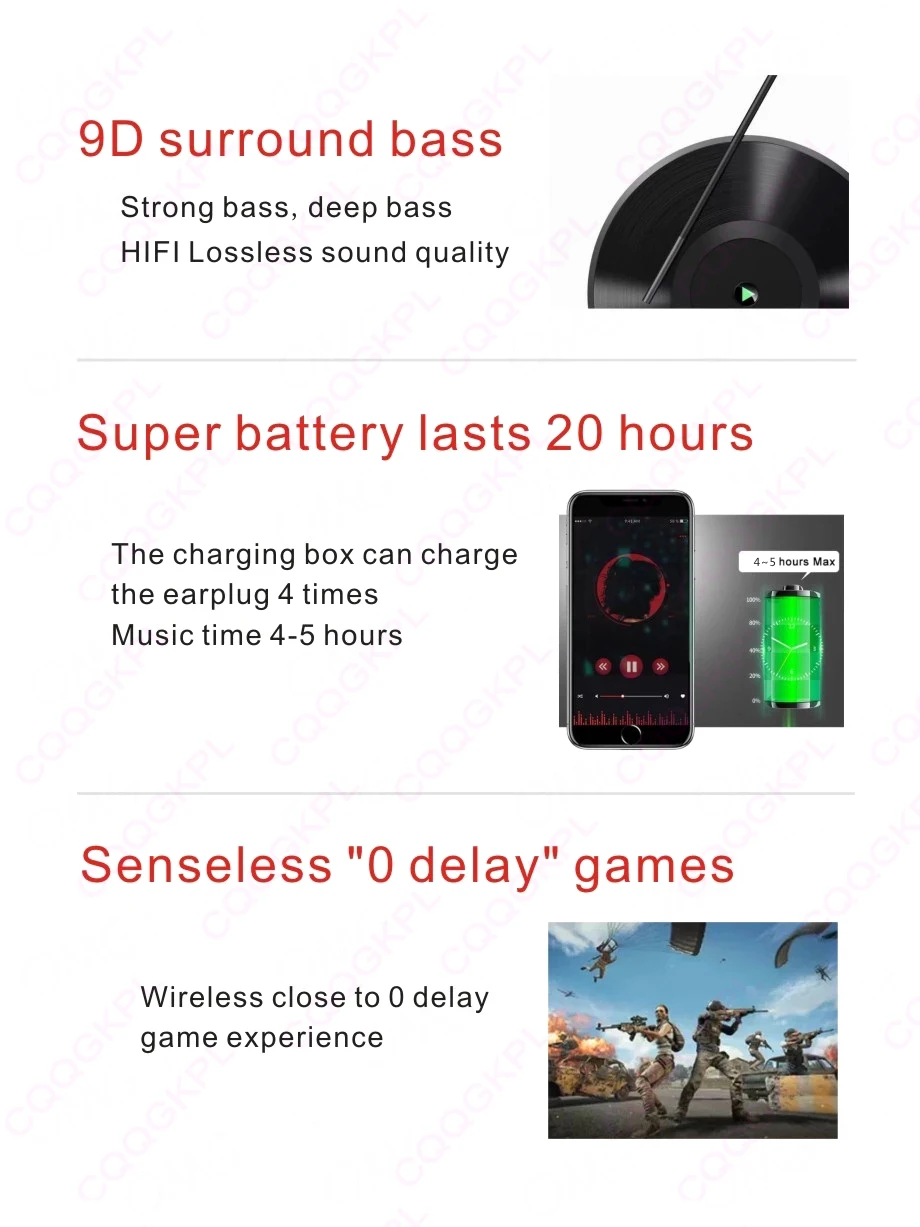 Airoha 1562H AirX Plus TWS ANC Wireless Bluetooth Earphone Active Noise Cancellation Air3 Super bass PK i90000 MAX i900000 MAX