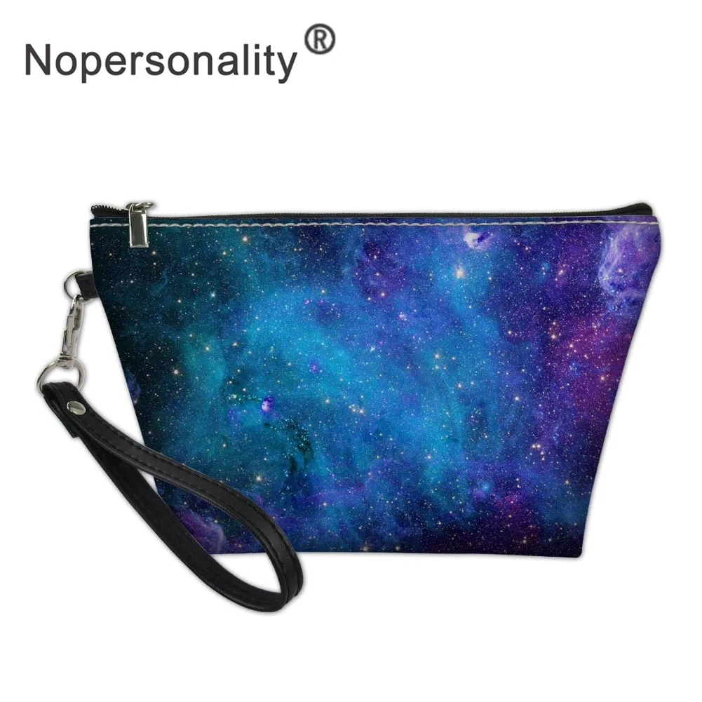 Nopersonality Galaxy Space женская косметичка, кожаный маленький косметический чехол, клатч на молнии, органайзер для хранения монет, сумочка для туалетных принадлежностей - Цвет: L2771Z8