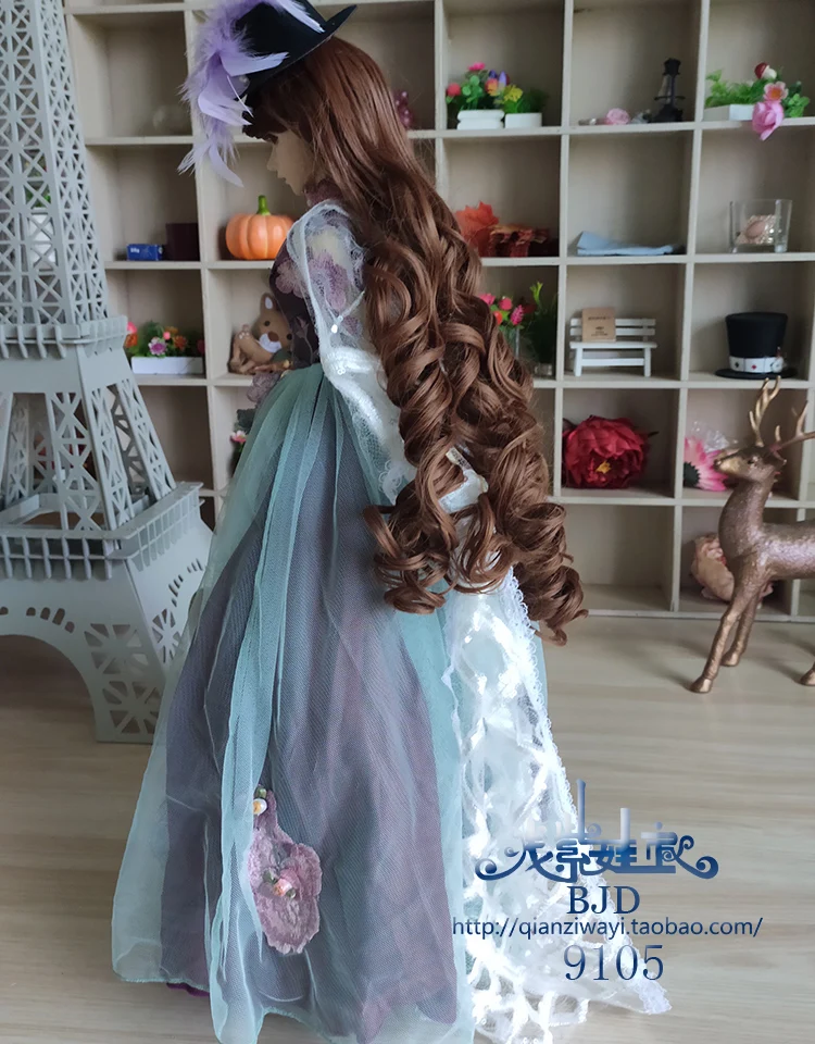 1/4 1/3 BJD платье+ шляпа+ шарф Набор аксессуары для кукол для BJD/SD MSD SD13, не включает в себя куклы, обувь, парик и другие E2691