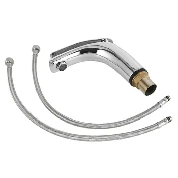 

Basin Faucet Bathroom Basin Taps Basin Mixer Home Kitchen Bathroom Chrome Water Tap Deck Mounted Water Cold & Hot Faucet