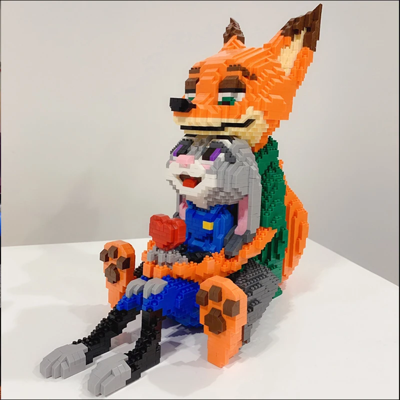 Legoing Creator Cartoon Series Small Particle Bricks Legoed Movie 2 Zootropolis Nick Wilde And Judy Blocks Figures Kid Toys Gift