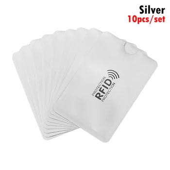 

New 10PC Anti Rfid RFID Blocking Wallet Id Bank Card Case Protection Aluminium Metal Smart Anti-theft Credit Card Holder