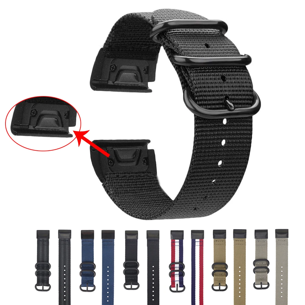 

Sport Nylon Strap for Garmin Fenix 5X plus GPS Smart watch Accessories Quick release fit bracelet strap for Garmin Fenix 3 3HR