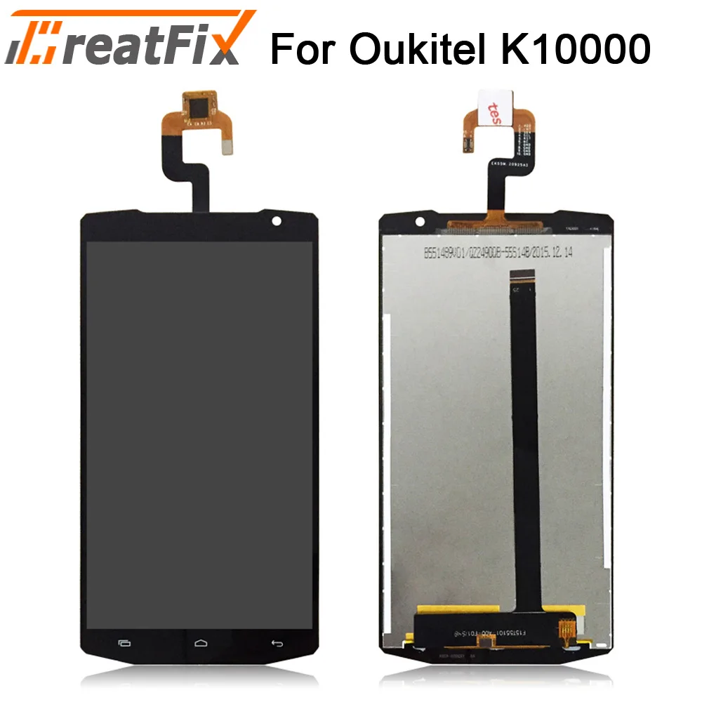 Black Tested Для Oukitel K10000 ЖК-дисплей и кодирующий преобразователь сенсорного экрана в сборе lcd s+ инструменты 5," Oukitel K10000 экран протестирован - Цвет: Black Tested
