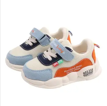 

Spring boys sneakers kids shoes girls travel outdoor sports shoes Mesh children's breathable leather running shoes