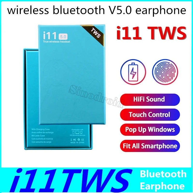 I11TWS, беспроводные Bluetooth наушники с сенсорным управлением, наушники с всплывающим окном, мини-наушники для iPhone X, IOS, Android