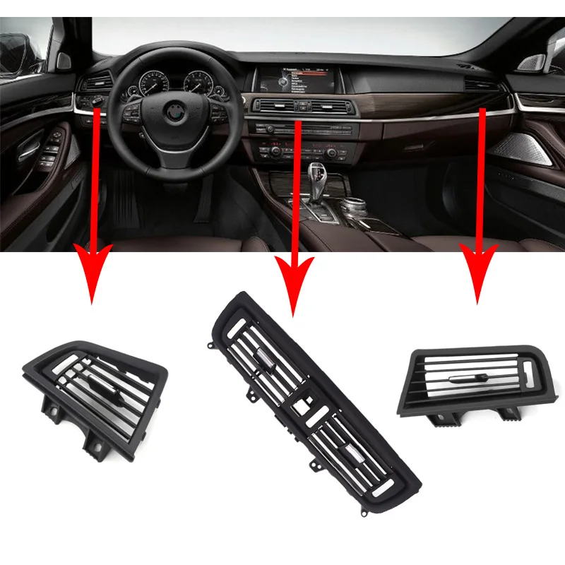 

Air Conditioning Vent Grill Outlet Panel Front Row Wind Left/Center/Right/Rear With Chrome Plate For BMW 5 Series F10 F18