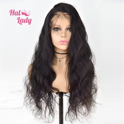 Halo Lady beauty 13x4 парики из натуральных волос Preuvian объемная волна 8-26 ''ухо в ухо кружево спереди al парик предварительно сорвал не реми волосы