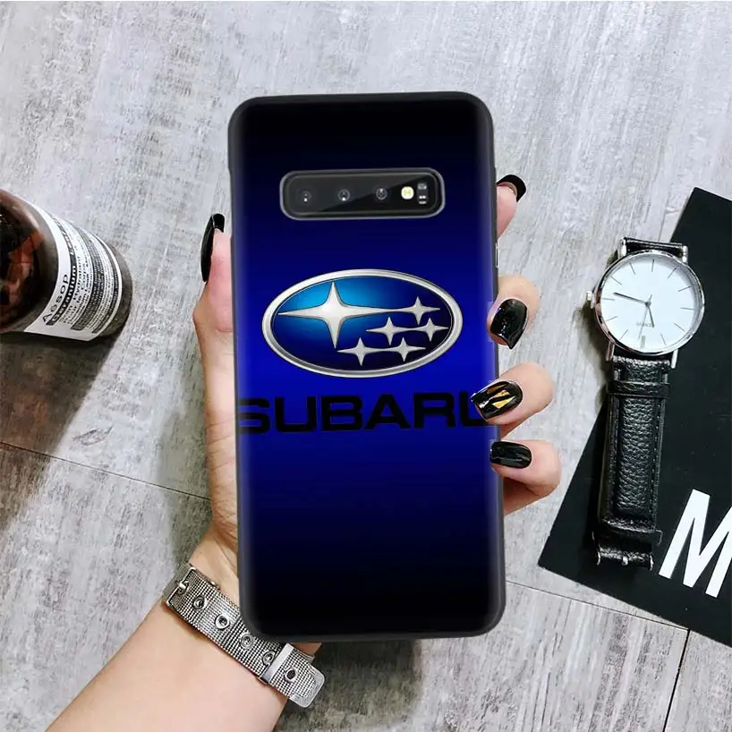 BA353-8 Автомобильный Логотип Subaru черная крышка чехол для телефона для samsung Galaxy A50S A10S A20S A10 A20E A30 A40 A50 A70 M40 M30S A80 корпус под плетенную сумку - Цвет: BA353-8