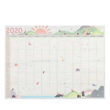 

2020 Calendar Wall Calendar 365 Days Countdown Diary Calendar Study New Year Plan Schedule Wall Calendar