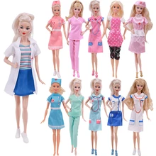 Vêtements de poupée barbie, uniforme d'infirmière/hôtesse de l'air à la mode, nouvelle robe de 11.8 pouces, poupée BJD de 30Cm, jouets pour fille