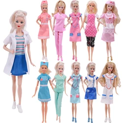 Vêtements de poupée barbie, uniforme d'infirmière/hôtesse de l'air à la mode, nouvelle robe de 11.8 pouces, poupée BJD de 30Cm, jouets pour fille 
