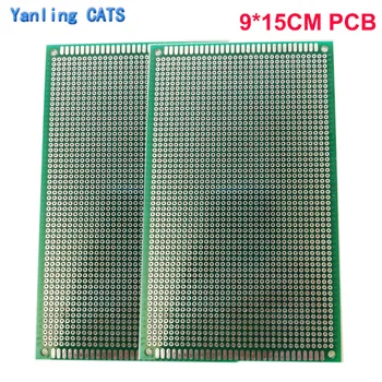 

Prototype PCB diy Universal Printed Circuit Board for establish suitable circuit 9*15cm 2PCS