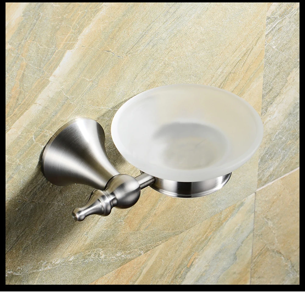 823-ZD Stainless Steel Soap Dish Bathroom Storage Soap Rack Plate Box Container Wall Storage Rack Holder - Цвет: 823-ZD