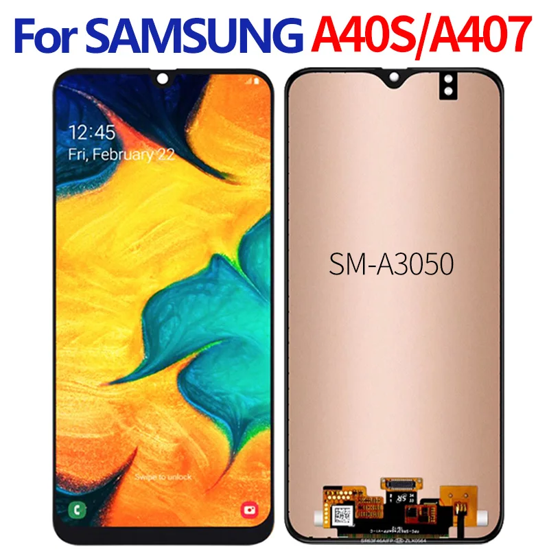ЖК дисплей Amoled для Samsung Galaxy A40s A3050 с сенсорным экраном и дигитайзером стекло в