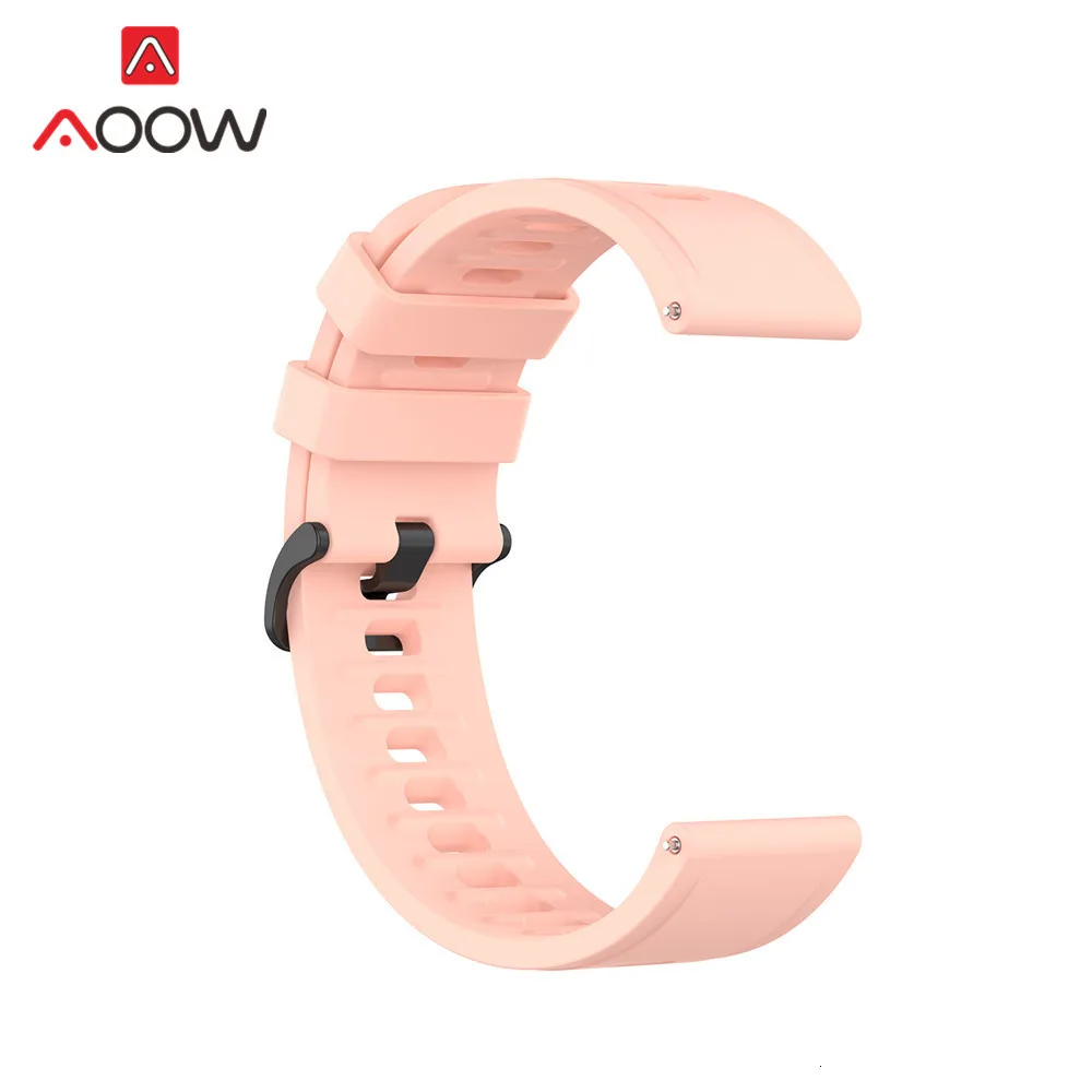 20 мм 22 мм спортивный силиконовый ремешок для часов Amazfit GTR 42 мм 47 мм samsung Galaxy Watch Active2 S2 S3 huawei GT 2 Garmin ремешок