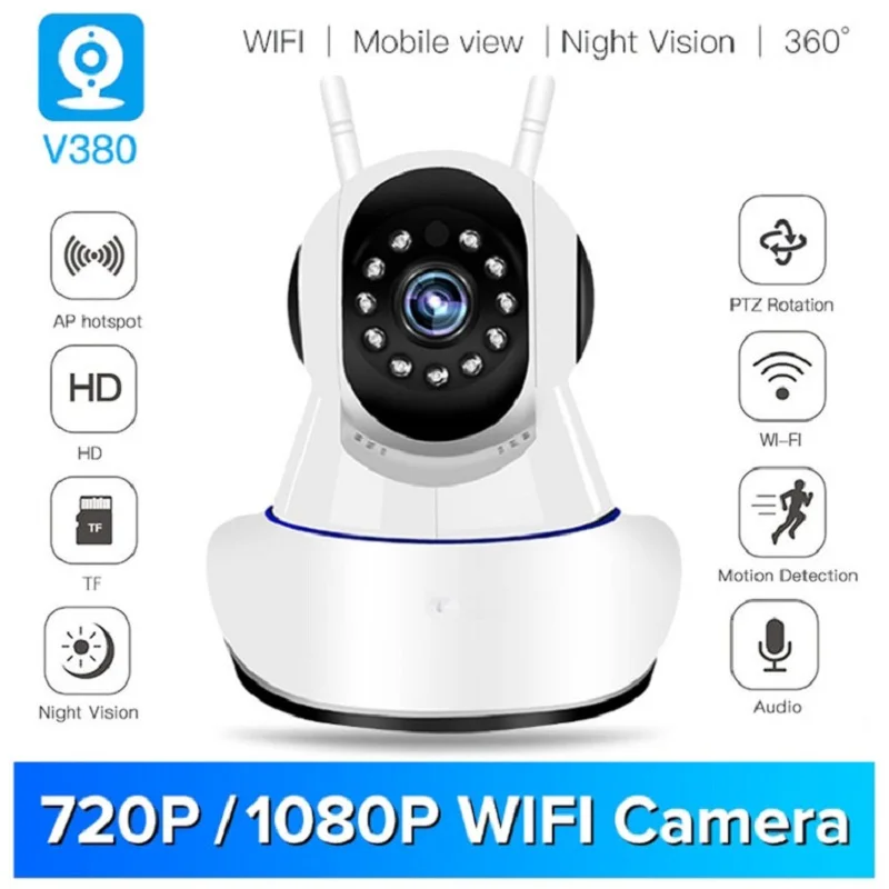 

1080P/720P Home Security IP Camera Wireless Smart WiFi TF Camera Audio Recorder Surveillance Baby Monitor HD Mini CCTV Camera
