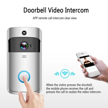 

Wireless Video Doorbell Wireless WIFI Smart Doorbell Remote Screen Home Video Doorbell Monitoring Intercom Doorbell For Home Use