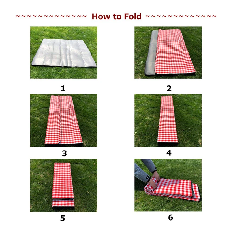 New Outdoor Picnic Blanket Waterproof Picnic Mat Crawling Mats Waterproof Sleeping Camping Pad Moistureproof Plaid Blankets