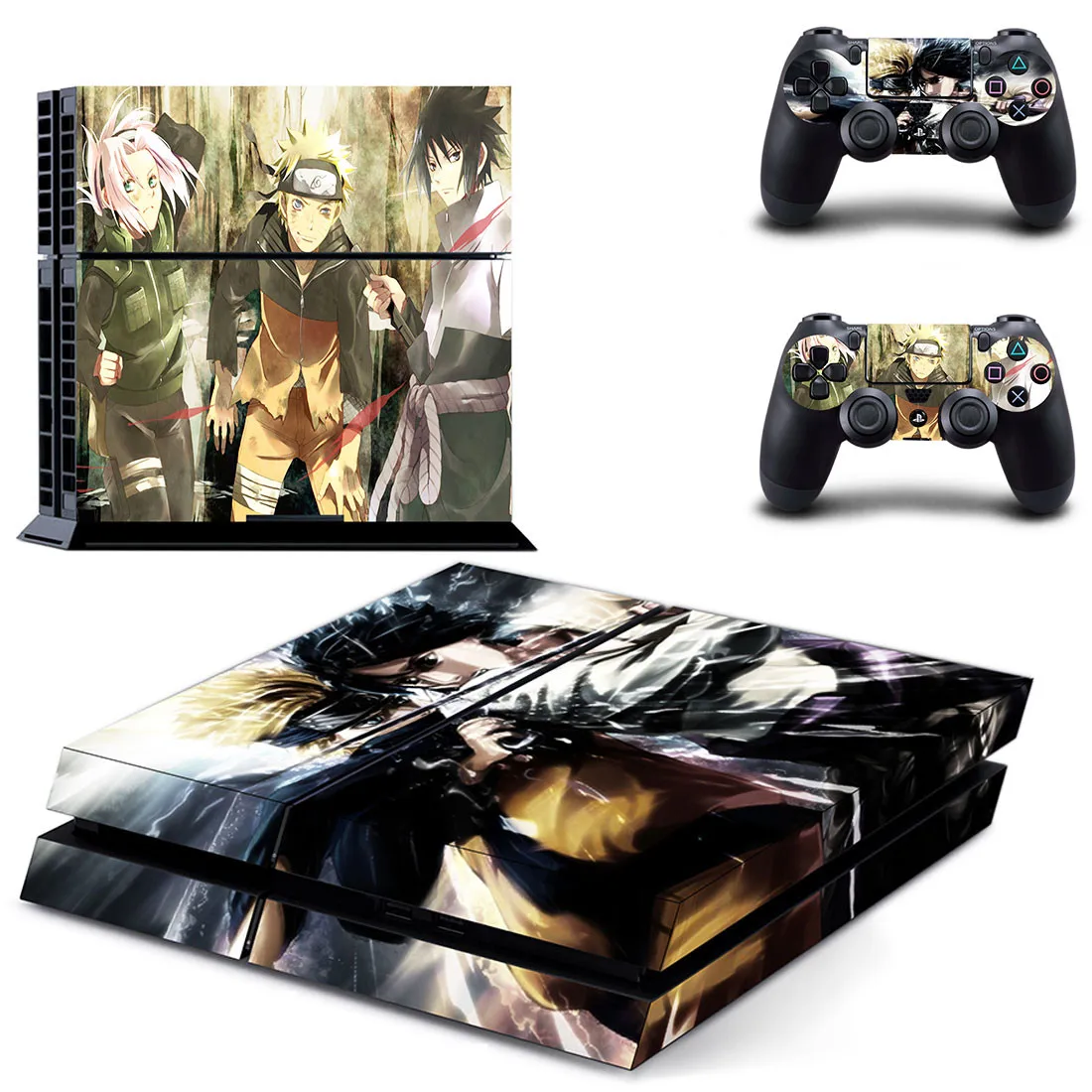 Аниме Наруто PS4 наклейка s Play station 4 кожа наклейки для playstation 4 PS4 консоли и контроллера Скины Виниловые