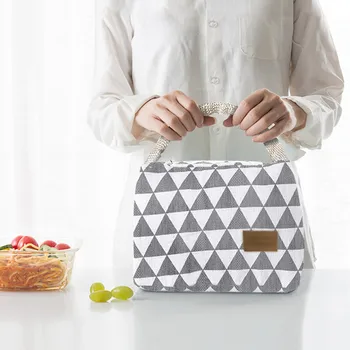 

New Lunch Bag for Women Kids Men Insulated Canvas Lunch Box Tote Bag Thermal Cooler Food Lunch Bags Picnic Food Bag Lancheira