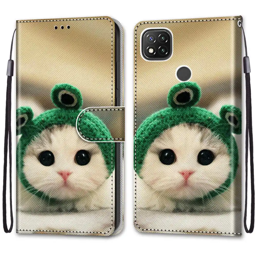 cute samsung cases Case For Samsung Galaxy S22 S21 Ultra Plus S20 FE 5G S20 Lite A42 5G Phone Case Painted Leather Flip Cover Wallet Book Case cute samsung cases