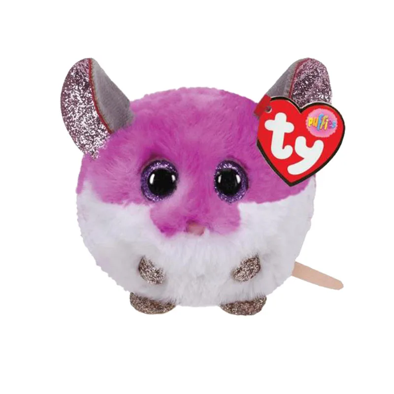 10CM Ty Big Eyes Bubble Ball Series Cat Husky Monkey Mouse Owl Unicorn Palm Doll Soft Plush Mini Toy Boy and Girl Birthday Gift