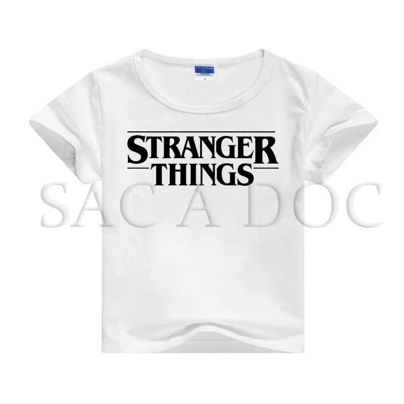 stranger things camiseta kids baby Tshirt Summer Short Sleeve T-shirts unisex tops tees Costume Stranger Things shirt disfraz