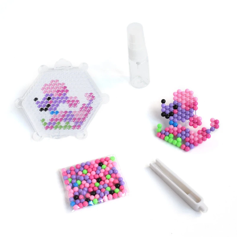 Water Mist Bead Set Hama Bead Toy Hama Bead 3D Puzzle DIY Toy Kids Educational Toy Gift Water Mist Bead Set Hama Bead Toy Hama Bead 3D Puzzle DIY Toy Kids Educational Toy Gift