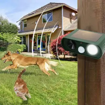 

6 - 8 m Cat Dog Ultrasonic Repellent Outdoor Solar Powered Animal Repeller Deterrent Scarer Pest Control Mouses Repeller