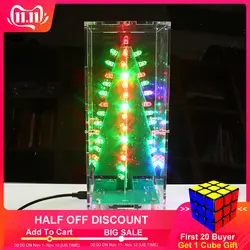 DIY цветной светодиодный дисплей лампа DIY сварочный свет наборы лампа «сделай сам» обучающая игрушка-флэш-дерево