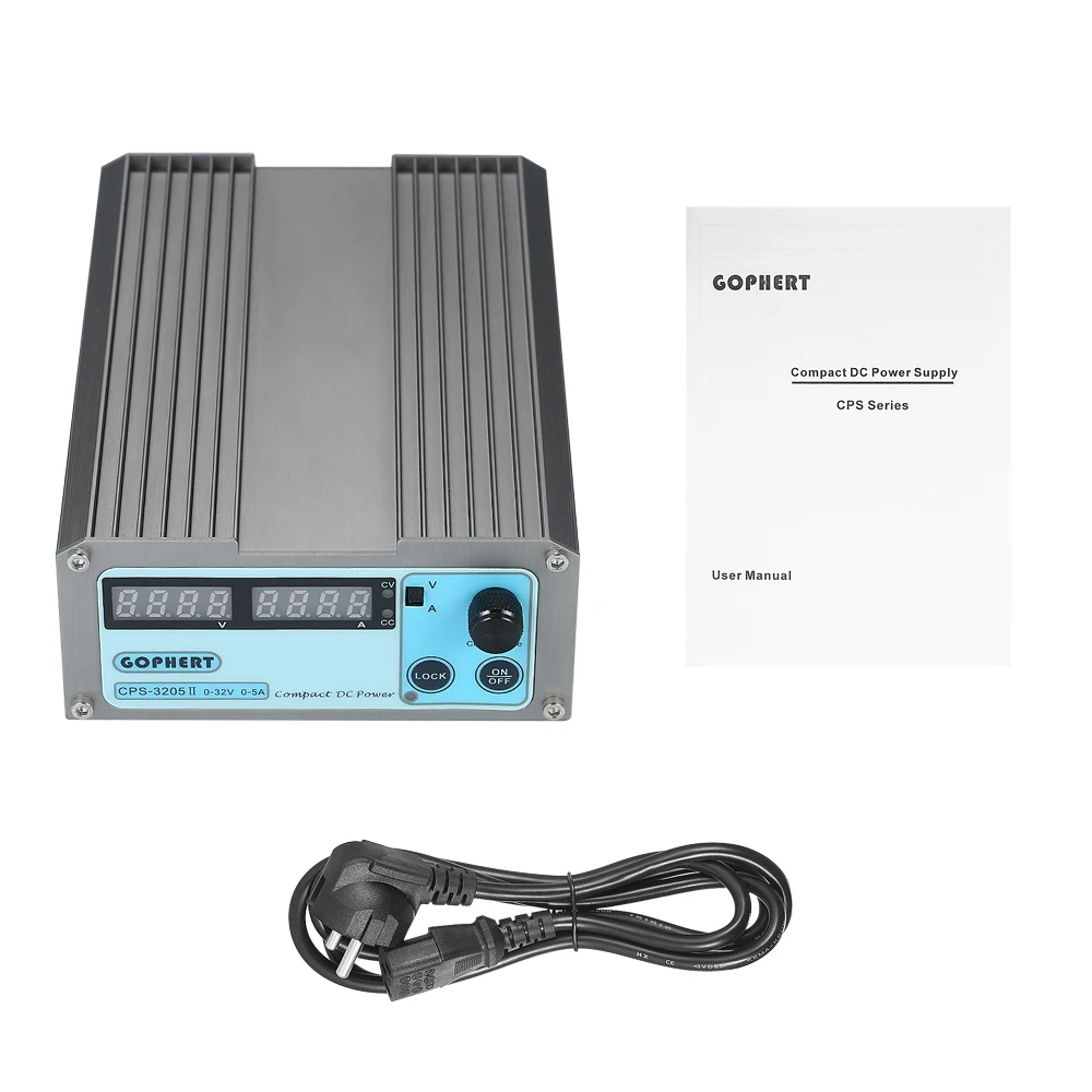 

Switching Regulated Power Supply -3205 II 160W 0-32V/0-5A 4 Digits LED Precision Compact Digital Adjustable DC Power Supply