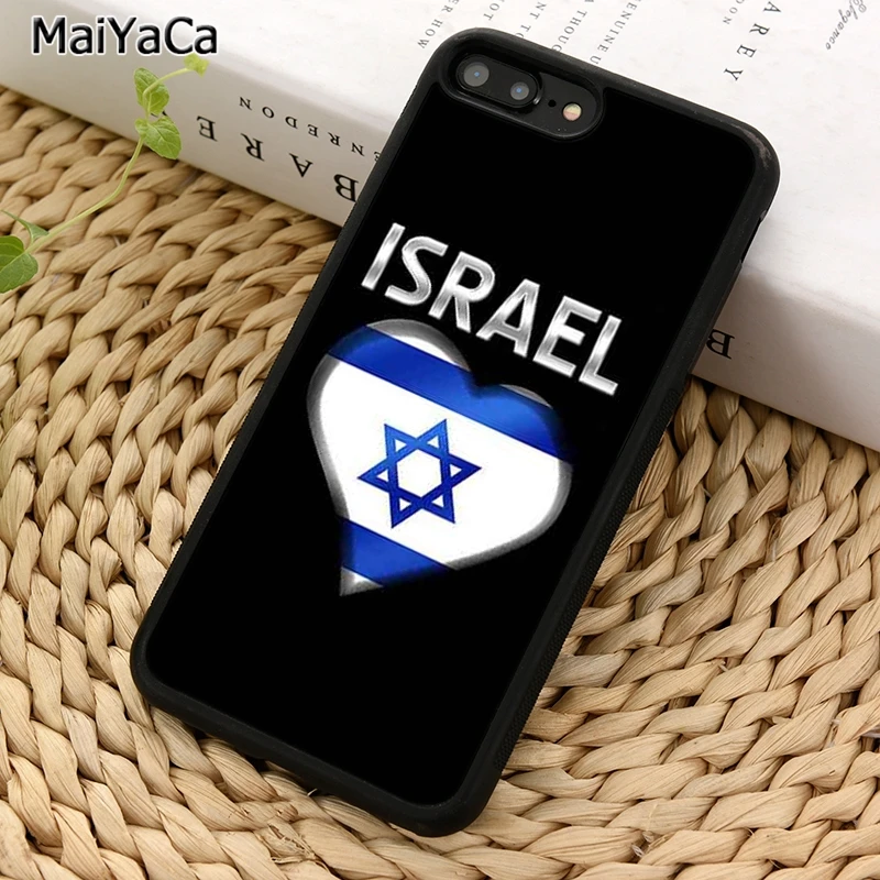 MaiYaCa телефонный чехол с изображением флага Израиля и сердца для iPhone 5 6 S 7 8 plus 11 12 Pro