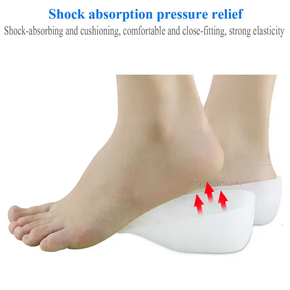 Invisible Height Increased Insoles Silicone Height Lift 2 5cm Massage Soft Feet Cushion Inner Heightening Pad Heel Pads Unisex Inserts Cushions Aliexpress